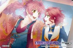 중고 キャラカード キャラクター コハク＆高塚梓 ポストカードサイズブロマイド 「遙かなる時空の中で6 DX×CHARAUM CAFE」 メニュー注文特典
