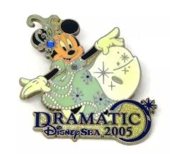 중고 배지 핀즈 미니 마우스 핀 배지 "도쿄 디즈니 씨 Dramatic DisneySEA 2005 도쿄 디즈니 리조트 한정