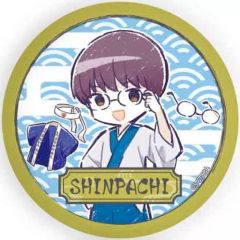 중고 バッジ・ピンズ 志村新八 「缶バッジ 銀魂 03.グラフアートイラスト」