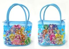 중고 バッグ キャラクター 集合 ブルー オールスターズおNEWバッグ 「映画 プリキュアオールスターズ New Stage みらいのともだち」 前売り券購入特典