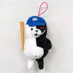 중고 キーホルダー・マスコット キャラクター モノクマ ノック中 オシオキモノクママスコット 「ダンガンロンパ 希望の学園と絶望の高校生 THE ANIMATION」
