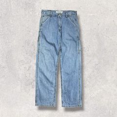 00s Levi's リーバイス Loose Straight Carpenter カーペンターパンツ W30 L32 ライトブルー デニム ペインターパンツ ルーズストレート ワイド ワークパンツ 古着