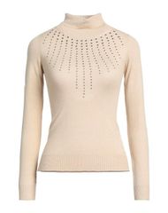 ジョン リッチモンド レディース アウター ニット・セータートルネック JOHN RICHMOND Beige ベージュ