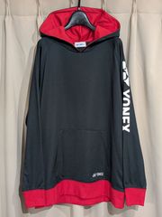 YONEX ヨネックス 裏起毛 パーカー O 黒 ブラック