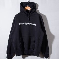 ディスイズネバーザット thisisneverthat パーカー M ブラック シルバー T-ロゴ ロゴ刺繍 T-LOGO パイル ストリート オーバーサイズ パイル 古着 B5003
