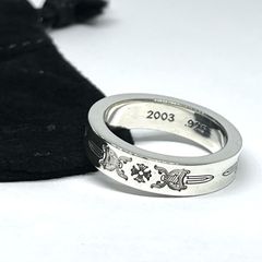 인보이스 원본 첨부 CHROME HEARTS 크롬 하트 6mm SPACER DAGGER 스페이서 링 대거