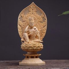 人気商品 如意輪観音 像 木製 木彫り 智慧 財運 健康運 安産 縁結び 縁起物 御守り 風水 厄除け 開運 守護 繁盛 高品質 仏像 仏教