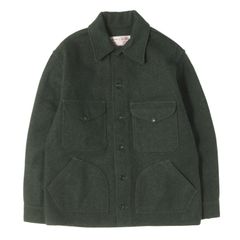 FILSON フィルソン ジャケット ダークグリーン L相当 レア個体 80s ウール マッキーノ クルーザージャケット USA製 80年代 ヴィンテージ 古着 アウター ブルゾン 上着【メンズ】【中古】