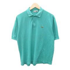 ラコステ LACOSTE ポロシャツ ポロカラー 緑 グリーン ロゴ刺繍 半袖 /SM12 ■GY80