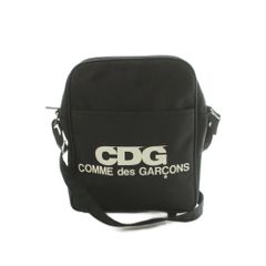 꼼데가르송 COMME des GARCONS ショルダーバッグ ナイロン ロゴプリント 黒 ブラック 白 ホワイト SZ-K 207 MI ■GY18