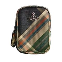 ヴィヴィアンウエストウッド Vivienne Westwood 53030028 ダービー DERBY コスメポーチ 小物入れ マルチケース ロゴ チェック柄 PVC マルチカラー ■GY18 MQ