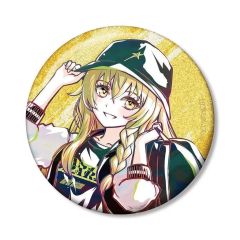중고 バッジ・ビンズ 霧雨魔理沙 松本能人イラスト 現代風ファッションver. Ani-Art 75mmグリッター缶バッジ 「東方Project」