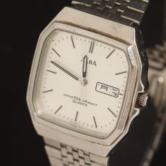 セイコー アルバ V733-5A30 QZ デイデイト シルバー文字盤 メンズ腕時計 HSN NSK