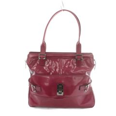 マルベリー Mulberry ハンドバッグ トートバッグ エナメル レザー マゼンタピンク /MI ■GY42