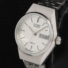シチズン ホーマー 2000-203895 QZ シルバー文字盤 デイデイト レディース腕時計 KRH NSK