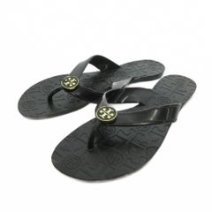 トリーバーチ TORY BURCH ビーチサンダル トング シューズ ロゴ 黒 ブラック NU ■GY09