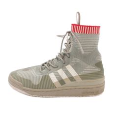 アディダスオリジナルス adidas originals ハイカットスニーカー シューズ レースアップ スリーライン 27.5 グレー NU ■GY09