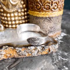 19th CENTURY~THE EARLY 20th CENTURY EU VINTAGE SILVER CUTLERY BUTTER KNIFE BANGLE/19세기~20세기 전반 유럽 헌 옷 실버 칼라 버터 나이프 뱅글