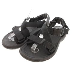 テバ Teva スポーツサンダル シューズ クロスストラップ ロゴ 24cm 黒 ブラック /IB