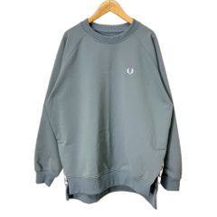 フレッドペリー FRED PERRY TAPED CREW NECK SWEATSHIRT スウェット トレーナー S グリーン F1806