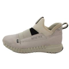 エコー ecco ゴアテックス GORE-TEX ジップフレックス W スリッポンスニーカー シューズ ロゴ 39 白 ホワイト /IB