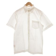 マッキントッシュ ロンドン MACKINTOSH LONDON シャツ 半袖 胸ポケット L 白 ホワイト /IL ■IBO105