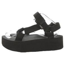 テバ Teva フラットフォームユニバーサル 厚底サンダル スポーツサンダル ミッドソール 黒 ブラック /OB ■IBO105