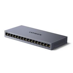 UGREEN スイッチングハブ 16ポート ギガビット LANハブ 1000Mbps 壁掛け対応 プラグ＆プレイ 金属筐体 PSE認証取得 ACアダプターma 325a9887