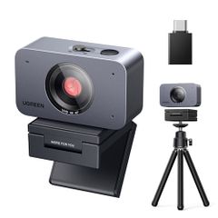UGREEN FineCam 4K Webカメラ オートフォーカス 三脚付き 2026iFデザイン賞 1/2.55インチセンサー、フェイスAE、AIノイズキャンセリングマイク、ポートレートモード、デュアルマイク内蔵 、プライバシーカバー付き、 b5c2b7a3