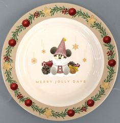 중고 皿・ボウル リルリンリン スーベニアプレート 「ディズニー・クリスマス2025」 東京ディズニーリゾート限定