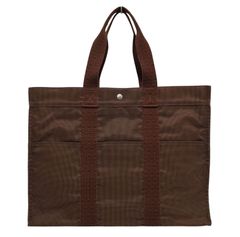D4171◆ 상태매우좋음 エルメス エールライン◆トートGM ハンドバッグ ビジネスバッグ 브라운