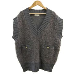 フリークスストア FREAKS STORE ベスト Free グレー Vネック ノースリーブ RN ■ECA010