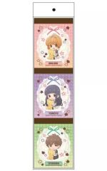 중고 ノート・メモ帳 A 木之本桜＆大道寺知世＆李小狼 ぎゅぎゅっと3Pメモ帳 「 카드캡터 체리 クリアカード編」