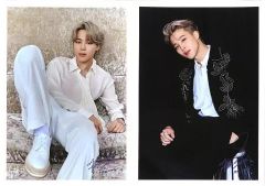 중고 キャラカード ジミン BTS 防弾少年団 B6ブロマイド2枚セット 「Dicon Vol.10 BTS写真集 『BTS goes on!』 Member Edition」 光文社限定特典