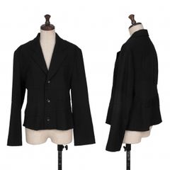 トリコ 꼼데가르송 tricot COMME des GARCONS ウール切替ジャケット 黒S位