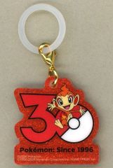 【中古】食玩 ストラップ ヒコザル 「ポケットモンスター Poke-Charm 30周年ロゴマスコット」