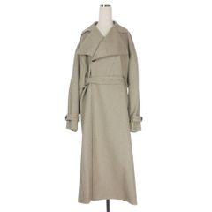 ハイク HYKE ウール トレンチコート ジャケット 長袖 1 グレージュ 202-17263
