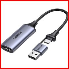 【数量限定】UGREEN HDMI キャプチャーボードSwitch対応 4K＠60Hz入力 Type C&USB1080P@30Hz キャプチャ