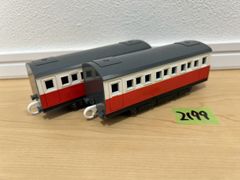 2199 プラレール 車両 トーマス ジェームス 急行客車 赤 2両