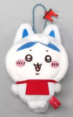 【中古】キーホルダー ハチワレ 伏見稲荷なマスコット 「ちいかわ なんか小さくてかわいいやつ」 ちいかわもぐもぐ本舗 京都伏見店限定