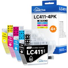 SANCTink LC411-4PK ブラザー用 互換インク brother対応 LC411 大容量タイプma 83abb5df