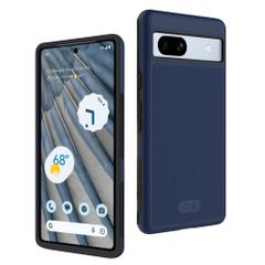 「米軍MIL規格・2層保護」TUDIA Pixel 7a 用 ケース、「MergeGrip」2層保護 耐衝撃 滑り止め 超薄型TPU Google Pixel7a 対応 ケース - インディゴブルー