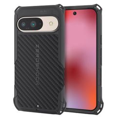 エレコム Google Pixel 9 / 9 pro ケース カバー 耐衝撃 衝撃吸収 ZEROSHOCK 4つ角ダンパー ハイブリッド TPU ハニカム構造 グリップテクスチャー ストラップホール付き カメラ保護 ワイヤレス充電 対応 エアークッション ブ