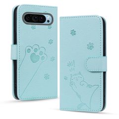 Mldjomid 用の Google Pixel 10/10 Pro ケース 手帳型 グーグル ピクセル9 スマホケース 財布型 適用 グーグルPixel9プロ 携帯カバー case 幸せな子猫 ぐーくるぴくせる10 携帯ケース PUレザー 向け Google