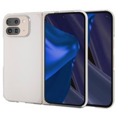 エレコム Google Pixel 9 Pro Fold ケース ハード マイクロドット加工 軽量 丈夫 ワイヤレス充電対応 カメラレンズ保護設計 クリア PM-P244PVCR