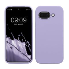 kwmobile スマホケース Google Pixel 9a対応 ケース - TPU リキッド シリコン カバー - 耐衝撃 傷防止 サラサラ Case ラベンダー
