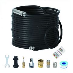 新品豊富セットパイプクリーニングホース15ｍケルヒャー高圧洗浄機に対応配管洗浄ホースケルヒャー高圧洗浄機に対応逆噴射ホースケルヒャー K2 K3 K4 K5 K6 K7 Kシリーズ高圧洗浄機に対応 塩ビパイプ、雨どい、排水溝等の詰まり解消 f6d10509