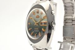 ORIENT オリエント スリースター 469654-6B 自動巻き 21石 グリーン文字盤 デイデイト ヴィンテージ ユニセックス 腕時計 稼働品 オリエント腕時計 ウォッチ WATCH オートマチック 機械式 緑文字盤 ステンレス ステンレススチール