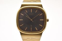 CITIZEN シチズン 4-213122TA クオーツ ブラウン 茶 文字盤 バーインデックス ゴールドカラー クッション スクエア ゴールドカラー ブレス 3針 ヴィンテージ メンズ ユニセックス 腕時計 稼働品 シチズン腕時計 ウォッチ WATCH