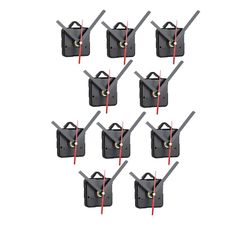 【新品】 Haskoss 10個 DIY 時計ムーブメントメカニズム サイレント クォーツ 壁掛け DIY 時計針キット 修理交換ツールパーツ